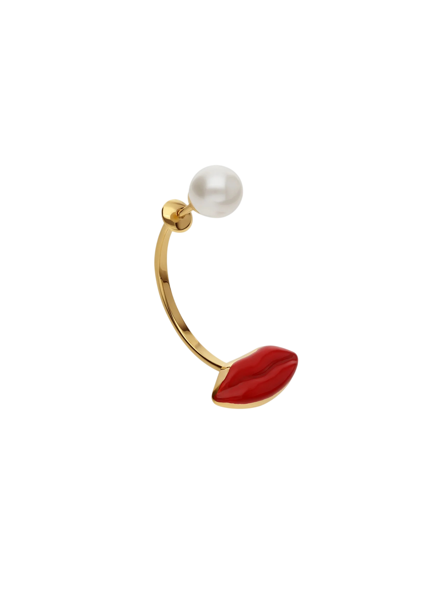 Lips piercing earring